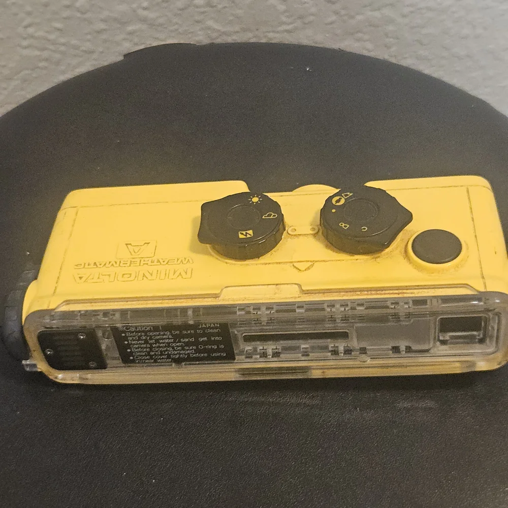 Minolta Yellow Vintage Weatherproof Camera